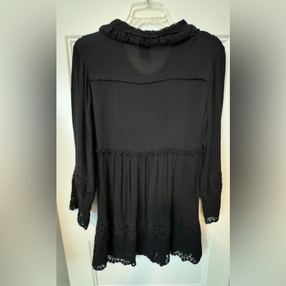SALE 🏷️ Urban Mango Black Lace Tunic Dress Size Small - Picture 2 of 7